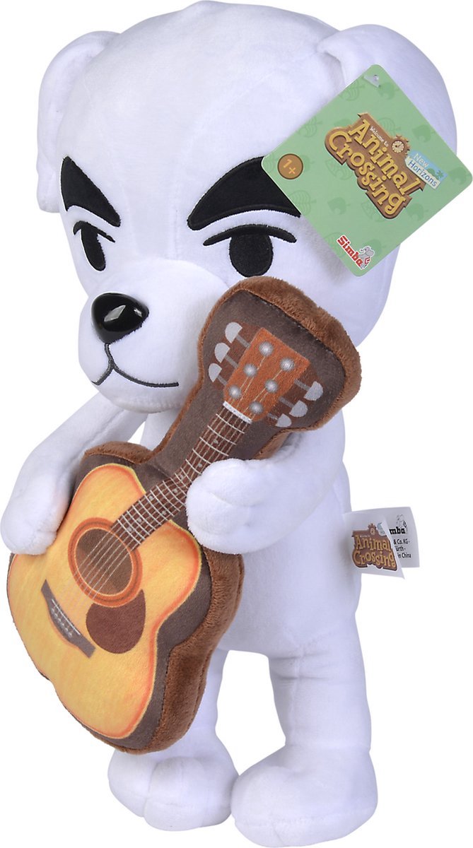 K.K. Slider - Animal Crossing Pluche Knuffel 45 cm {Speelgoed Knuffeldier Knuffelpop voor kinderen jongens meisjes | Nintendo Plush Toy | Tom Nook, K.K. Slider, Isabelle}